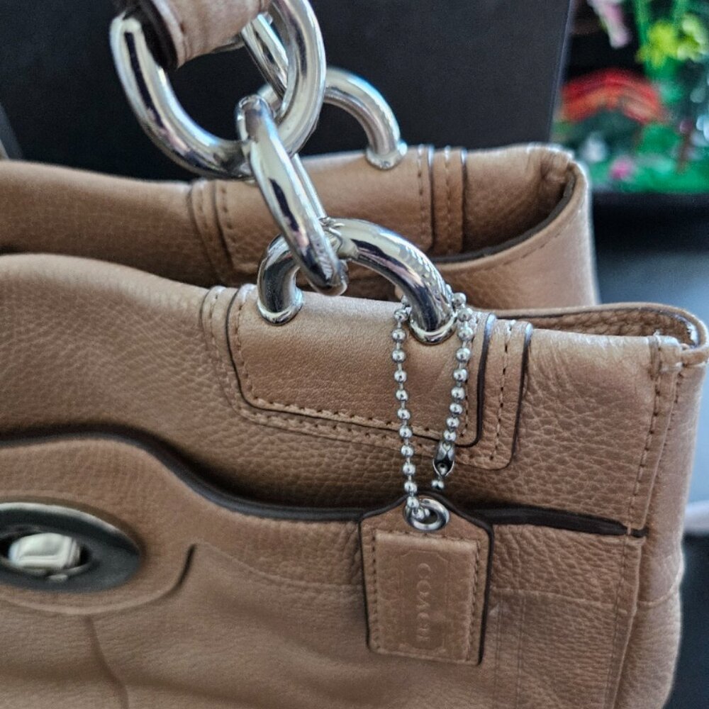 Coach Penelope Metallic Satchel NWOT - Picture 4 of 11